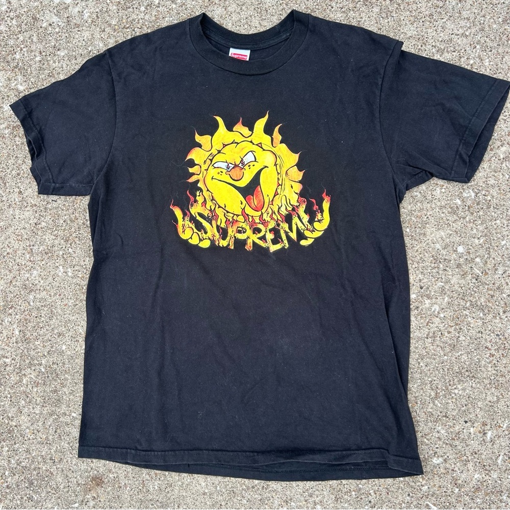 Supreme Black Cotton Tee